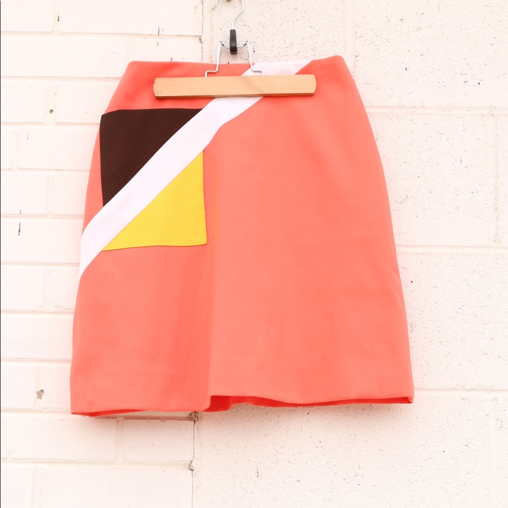 Vintage orange tennis skirt